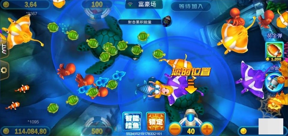 電子捕魚機的魚群